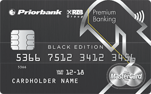 World MasterCard Black Edition в EUR от Приорбанка